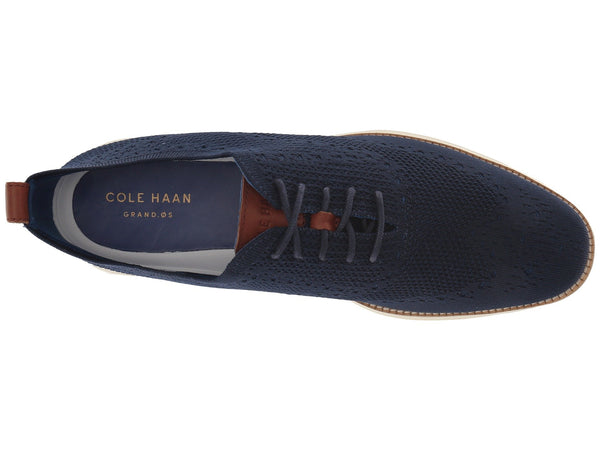 Cole Haan Grand Stitchlite Wingtip Oxford-Navy/Ivory
