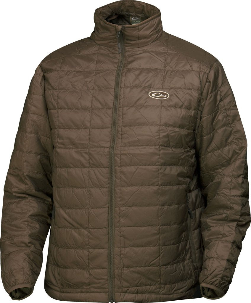 Drake Synthetic Down Jacket is lightweight, warm and packable. Shop Bennett's Clothing for a large selection of mens outdoor wear with same day shipping