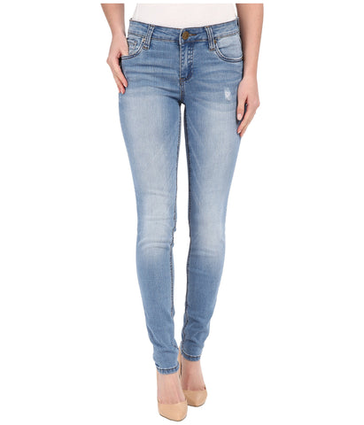 KUT from the Kloth Mia Toothpick Skinny Jean-Valuable Wash - Bennett's Clothing - 1