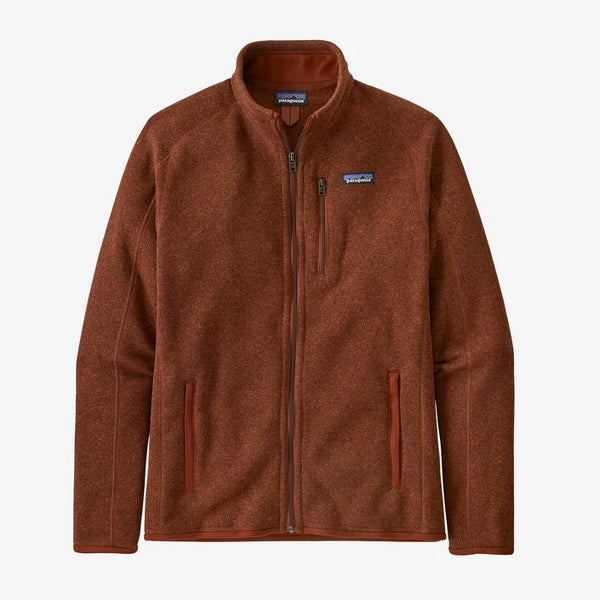Patagonia Better Sweater Jacket for men will keep you toasty on the coldest days. Shop Bennetts Clothing for a large selection of name brand outdoor clothing shipped same day to your front door.
