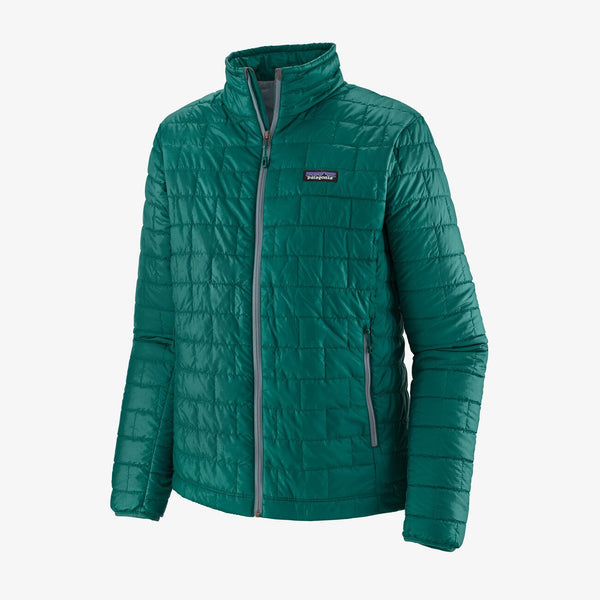 The mens Patagonia Nano Puff Jacket is a must have when on the move -Shop Bennetts Clothing for a large selection of outdoor wear with same day shipping to your front door.