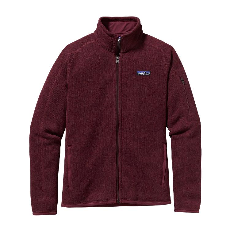 Patagonia Womens Better Sweater Jacket-Oxblood Red