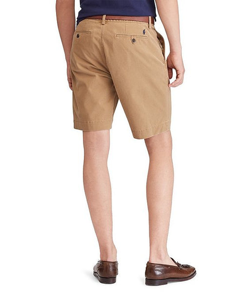 Polo Men's Stretch Classic Fit 9" Flat-Front Short-New Ghurka