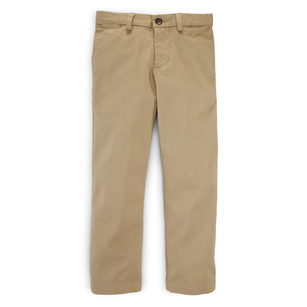 Ralph Lauren Boy's Suffield Flat Front Pant-Khaki