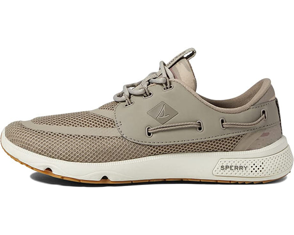 Sperry Top-Sider 7 Seas 3 Eye Mens Boat Shoe-Camo-Taupe