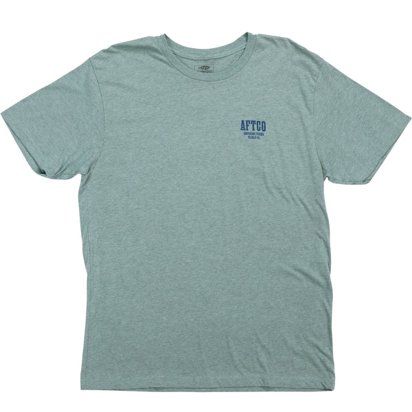 AFTCO Deep Grass Short Sleeve T-Shirt-Moonstone Heather