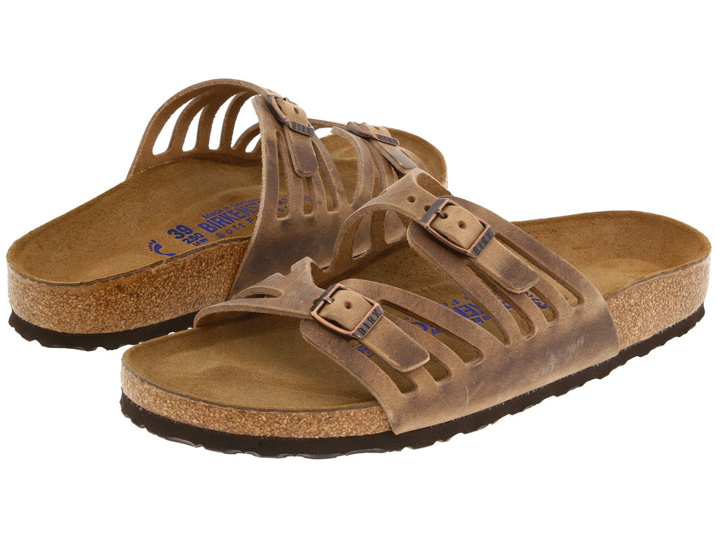 Birkenstock Granada sandal has a feminine silhouette that is both sleek and stylish. Shop Bennett's Clothing for a large selection of Birkenstock to fit the whole family.