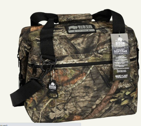 BISON Softpak Ice Chest Cooler-12 Can-Mossy Oak Camo
