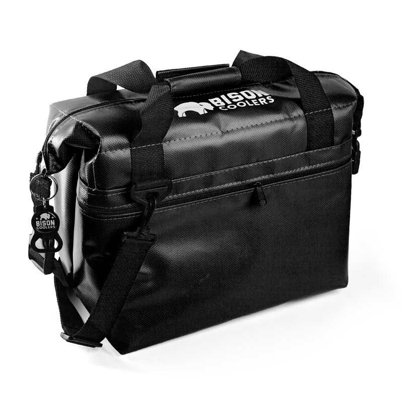 BISON Softpak Ice Chest Cooler-12 Can-Black - Bennett's Clothing - 1