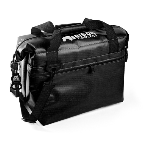 BISON Softpak Ice Chest Cooler-12 Can-Black - Bennett's Clothing - 1
