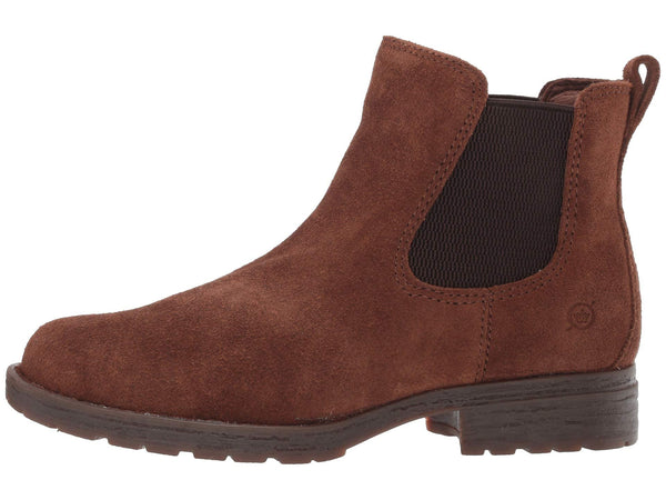 Born Cove Pull-On Boot-Brown Suede Leather