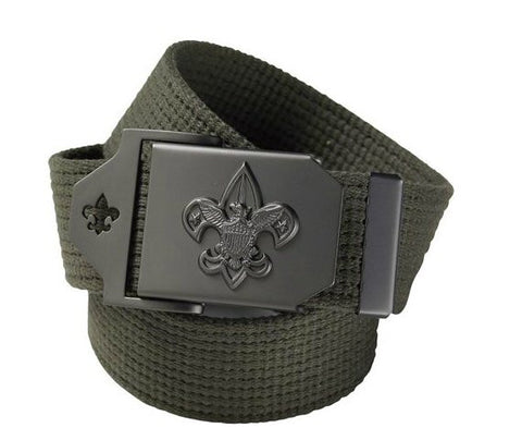 Boy Scouts Belt-Green - Bennett's Clothing