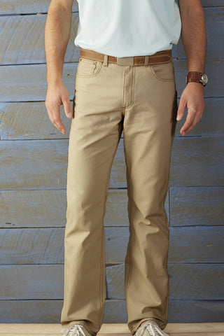 Coastal Cotton Canvas Pant-Tan - Bennett's Clothing