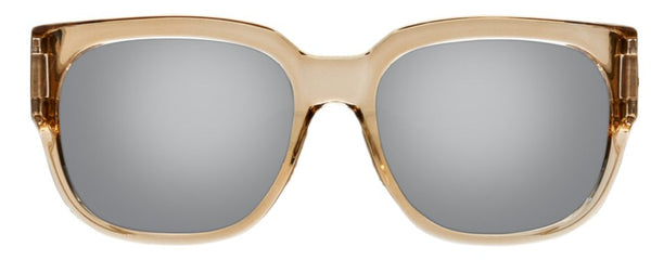 Costa Wonderwoman Sunglasses-Shiny Blonde Crystal w/ 580P Grey-Silver Mirror Lens