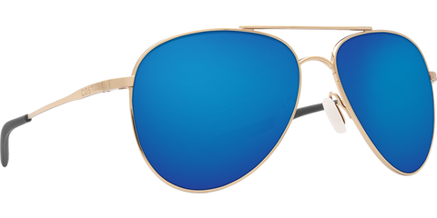 Costa Del Mar Cook Sunglasses-Gold/Blue Mirror 580P