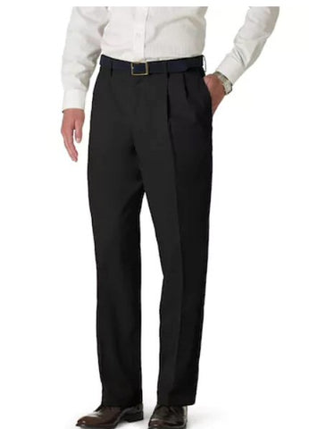 Dockers Signature Classic Fit Pleated Stretch Pant-Black