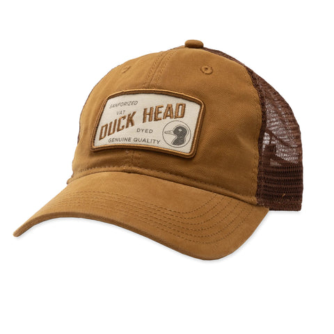 Duck Head Sanforized Patch Trucker Hat-Gold