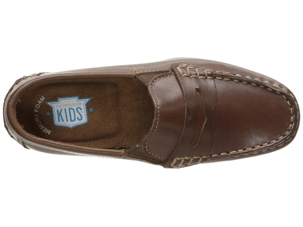 Florsheim Boy's Jasper Slip-on Penny Loafer-Brown