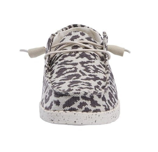 Hey Dude Wendy Jungle Slip-on Shoe-Cheetah Grey