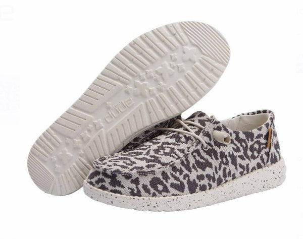 Hey Dude Wendy Jungle Slip-on Shoe-Cheetah Grey