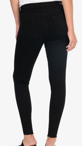 Kut Donna High Rise Ankle Skinny Jean-Black
