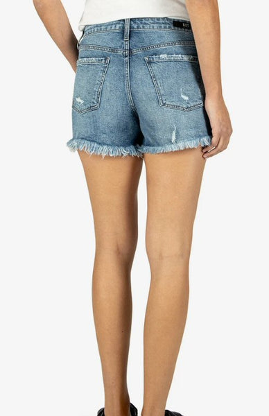 KUT from the Kloth Jane High Rise Short-Instruction Wash