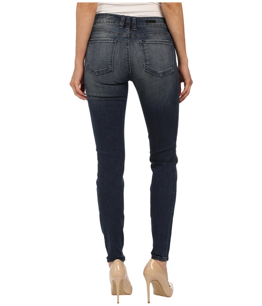 KUT from the Kloth Mia Toothpick Skinny Jean-Laugh Wash-Dark Stone Base
