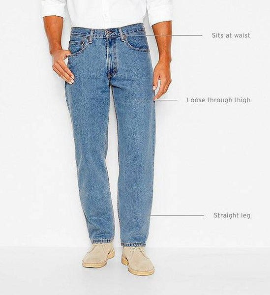 Levi's Men's 550 Relaxed Fit Jean-Medium Stonewash - Bennett's Clothing - 4