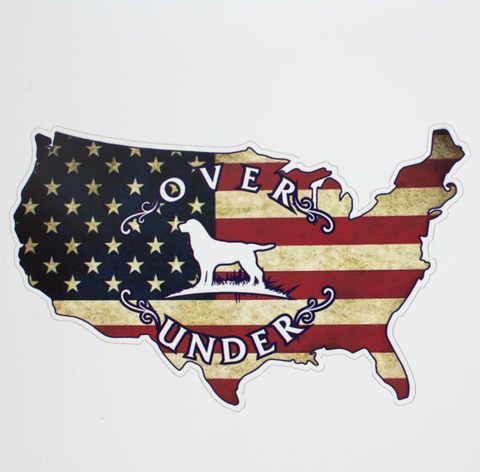 Over Under USA Map sticker is unique and as southern as the gentleman that displays it. Perfect for your Bison cup, cooler, or truck window. Shop Bennett's Clothing for the brands you want with the customer service you deserve.