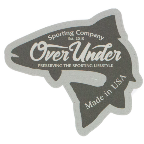 Over Under Brook Trout sticker is unique and as southern as the gentleman that displays it. Perfect for your Bison cup, cooler, or truck window. Shop Bennett's Clothing for the brands you want with the customer service you deserve.