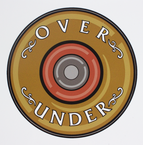 Over Under Shot Shell sticker is unique and as southern as the gentleman that displays it. Perfect for your Bison cup, cooler, or truck window. Shop Bennett's Clothing for the brands you want with the customer service you deserve.