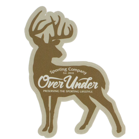 Over Under Whitetail Silhouette sticker is unique and as southern as the gentleman that displays it. Perfect for your Bison cup, cooler, or truck window. Shop Bennett's Clothing for the brands you want with the customer service you deserve.