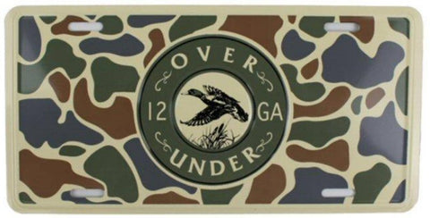 Over Under Car/Truck Tag -Shop Bennetts Clothing for a large selection of mens name brand outdoorsman wear.