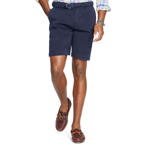 Polo Men's Classic Fit 9" Flat-Front Short-Navy Blue - Bennett's Clothing - 1