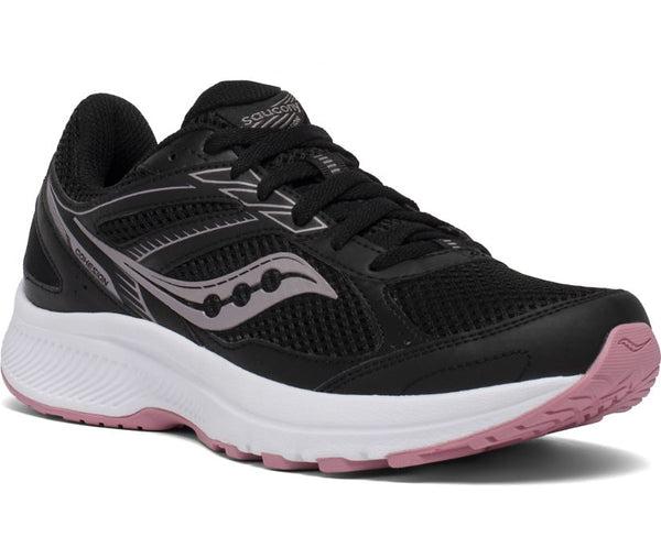 Saucony Cohesion 14 Women's Running Shoe-Black-Pink
