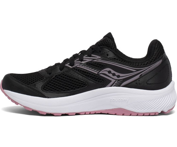 Saucony Cohesion 14 Women's Running Shoe-Black-Pink