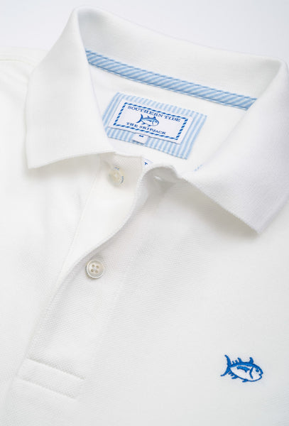 Southern Tide Men's Skipjack Polo-Classic White - Bennett's Clothing - 3