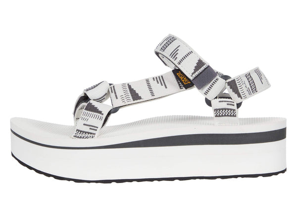Teva Women's Flatform Universal Sandal-Chara Bright White