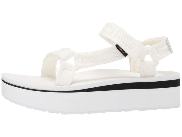 Teva Women's Flatform Universal Mesh Print Sandal-Bright White