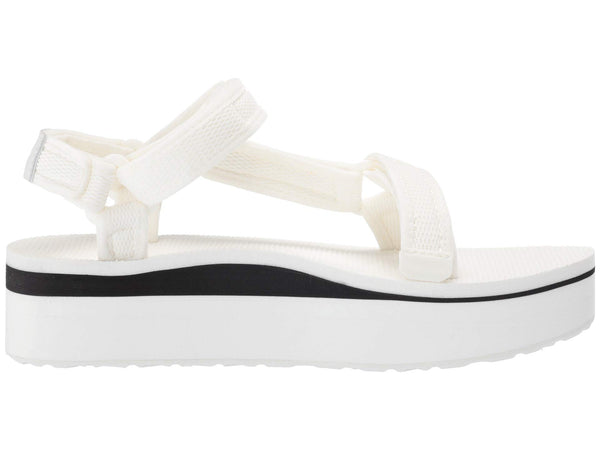 Teva Women's Flatform Universal Mesh Print Sandal-Bright White