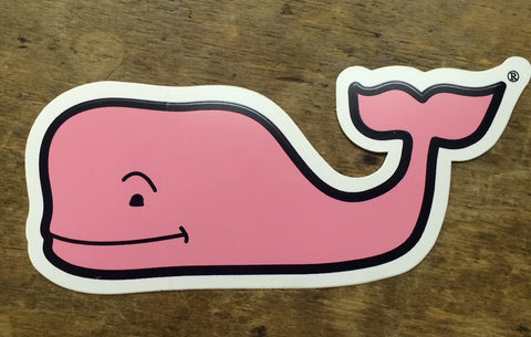 Vineyard Vines Whale Decal-Pink - Bennett's Clothing