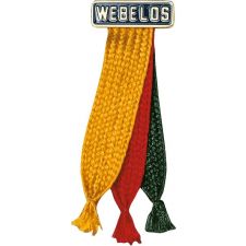 Webelos Scout Colors Pin is part of the official BSA Webelos uniform. Shop Bennett's Clothing for all of your Scouting needs shipped same day. Official BSA Retailer for over 39 years!